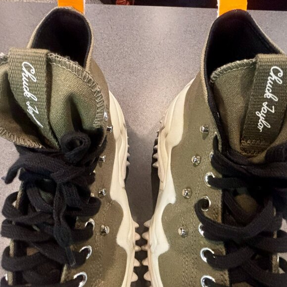Converse Run Star Motion High GREEN Chuck Taylor M 7/W 8.5Platform....EUC!!!!!! - Picture 6 of 9